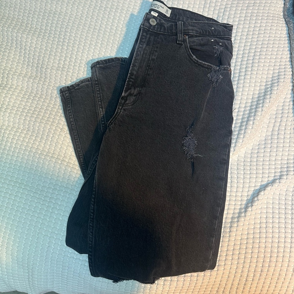Black ripped jeans